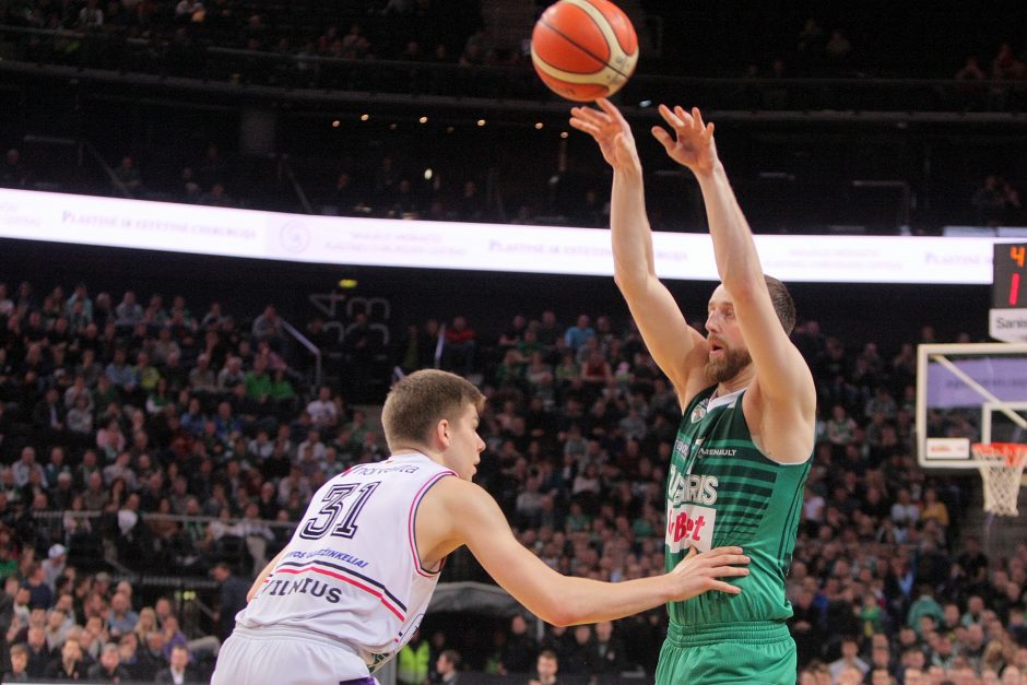 „Žalgiris“ ketvirtą kartą šį sezoną įveikė „Lietuvos rytą“