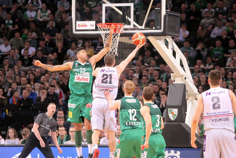 „Žalgiris“ ketvirtą kartą šį sezoną įveikė „Lietuvos rytą“