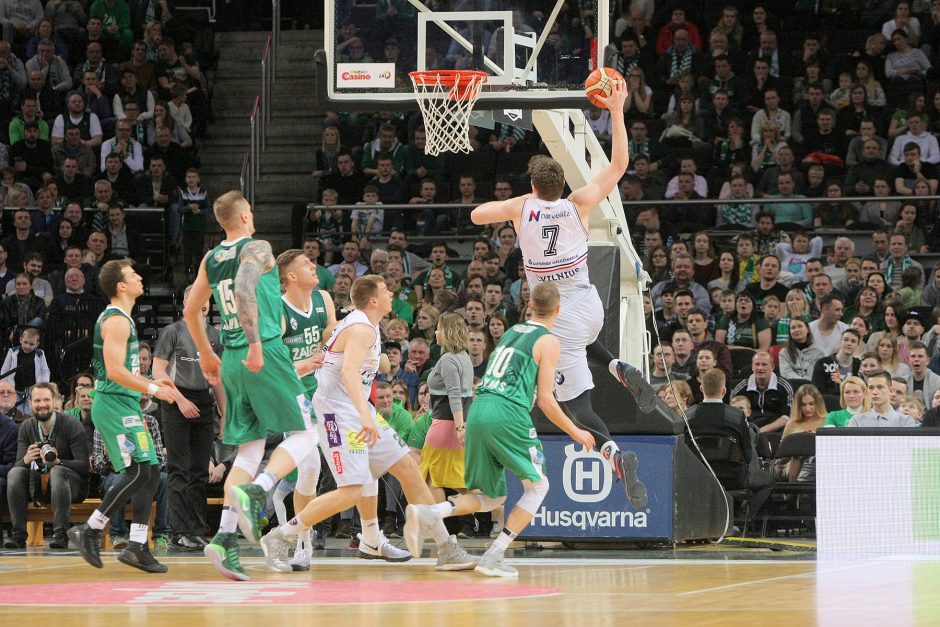 „Žalgiris“ ketvirtą kartą šį sezoną įveikė „Lietuvos rytą“