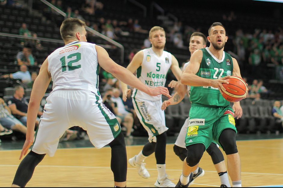 LKL ketvirtfinalis: „Žalgiris“ – „Nevėžis“ 95:70