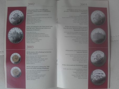 Skelbimas - Katalogas „Lietuviškos kolekcinės monetos 1993-2009“