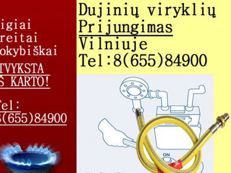 Skelbimas - dujines virykles pajungimas Vilniuje 865584900