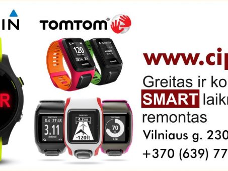 Skelbimas - TomTom / Garmin / įvairių SMART laikrodžių remontas / taisykla / pasla