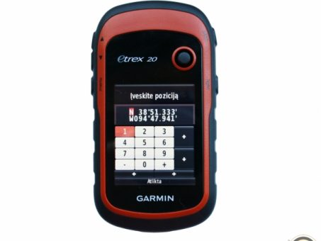 Skelbimas - GARMIN ETREX 20X NAVIGATORIUS, PLOTO MATAVIMAS, GRYBAUTOJAMS