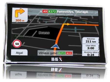 Skelbimas - IHEX-9700 PRO GPS NAVIGACINĖ SISTEMA / TRUCK/AUTO