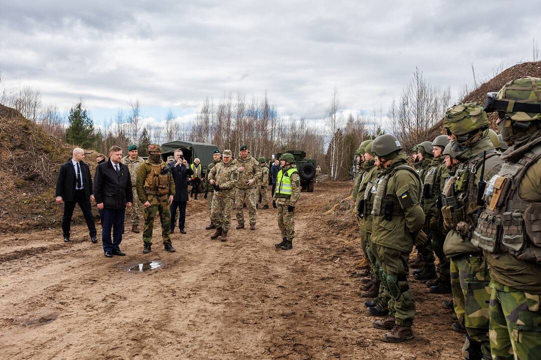 Islandijos ir Lietuvos kariuomenės vadų vizitas Rukloje