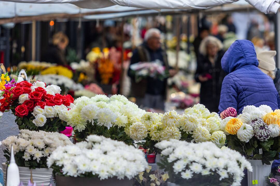 Visų Šventųjų diena prie Rokantiškių ir Karveliškių kapinių
