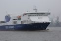 Keltas: „Athena Seaways“ įplaukia į Klaipėdos uostą.
