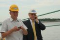 L.Rimkus (kairėje) dalyvavo realizuojant visus pagrindinius kompanijos &quot;Bega&quot; krovos terminalų projektus.