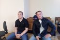 Nuteisė: A.Buikio skriaudikai M.Nevolia (kairėje) ir R.Bitariovas nuteisti 22 MGL baudomis.