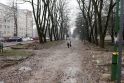 Situacija: tako, kuris veda nuo Debreceno aikštės iki Gedminų gatvės, atnaujinimo darbus sustabdė žiema.