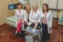 Gydytojos pulmonologės (iš kairės) Tatjana Venckūnė, Violeta Labžentytė, Vilhelma Čelkonienė ir Olga Merkutova-Petrošienė džiaugiasi, kad naująja aparatūra gali efektyviau diagnozuoti plaučių ligas.