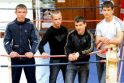 Prizininkai: užbaigę mokslo metus, pasaulio čempionatą vėl prisiminė (iš kairės) D.Cekanauskas, T.Statkevičius, R.Kuncaitis ir T.Bašinskas.