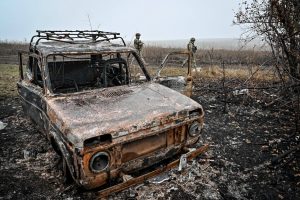 Ukrainoje sprogus automobiliui žuvo Rusijos remiamas politikas
