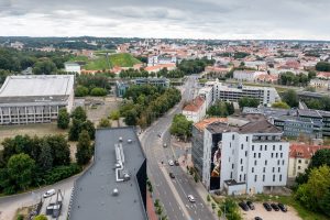 Ugniagesiai užgesino Maskvos namų pastate kilusį gaisrą