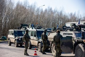 Prezidentas lankysis Vokietijos brigados būstinėje Vilniuje