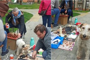 Blusų turguje Klaipėdoje netrūko geros nuotaikos