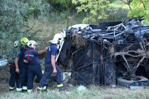 Vengrijoje per autobuso avariją žuvo aštuoni žmonės