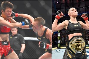 Po dramatiškos kovos R. Namajunas apgynė UFC čempionės titulą