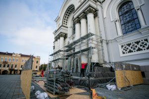 Vis arčiau pabaigtuvių: tęsiama Soboro restauracija