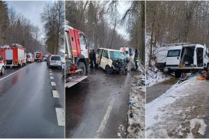 Šiurpi mikroautobusų kaktomuša pakaunėje: yra žuvusių ir sužeistų