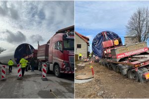 Nelaimė Veiviržėnuose: išvirto vėjo jėgainių dalys