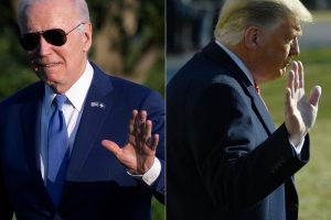 Nauja apklausa: D. Trumpas lenkia J. Bideną