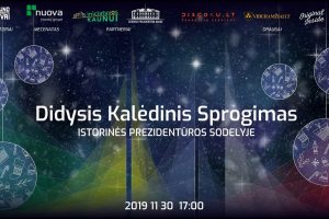 „Didysis Kalėdinis sprogimas“ istorinės Prezidentūros kiemelyje