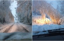 Kelininkai perspėja dėl sudėtingų eismo sąlygų: vairuotojai, rinkitės saugų greitį