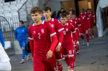 Lietuvos vaikinų U21 futbolo rinktinė neprilygo Danijos bendraamžiams