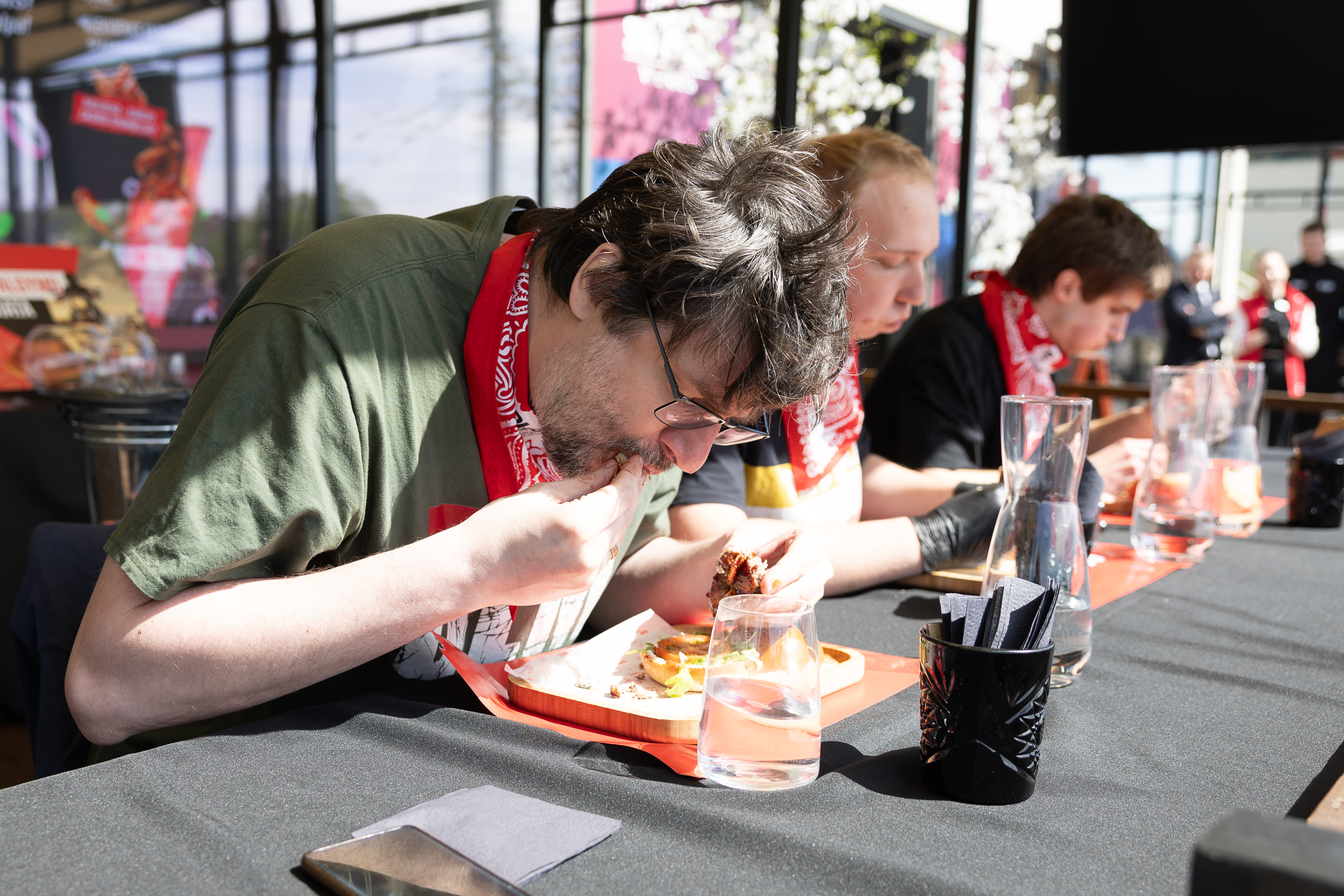 The burger eating championship triumphed in Vilnius