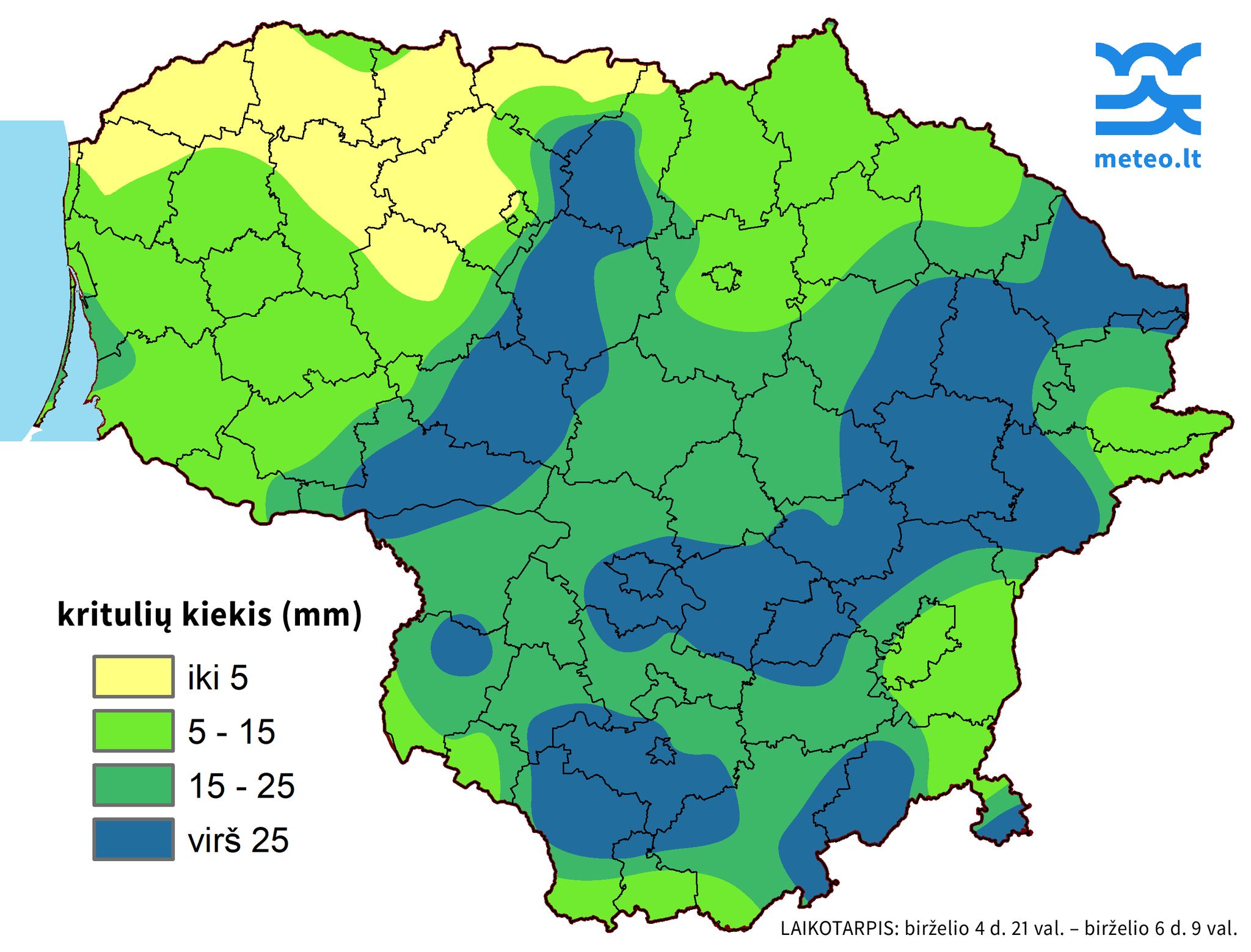 some of the rainfall dropped as much as half of the June rate