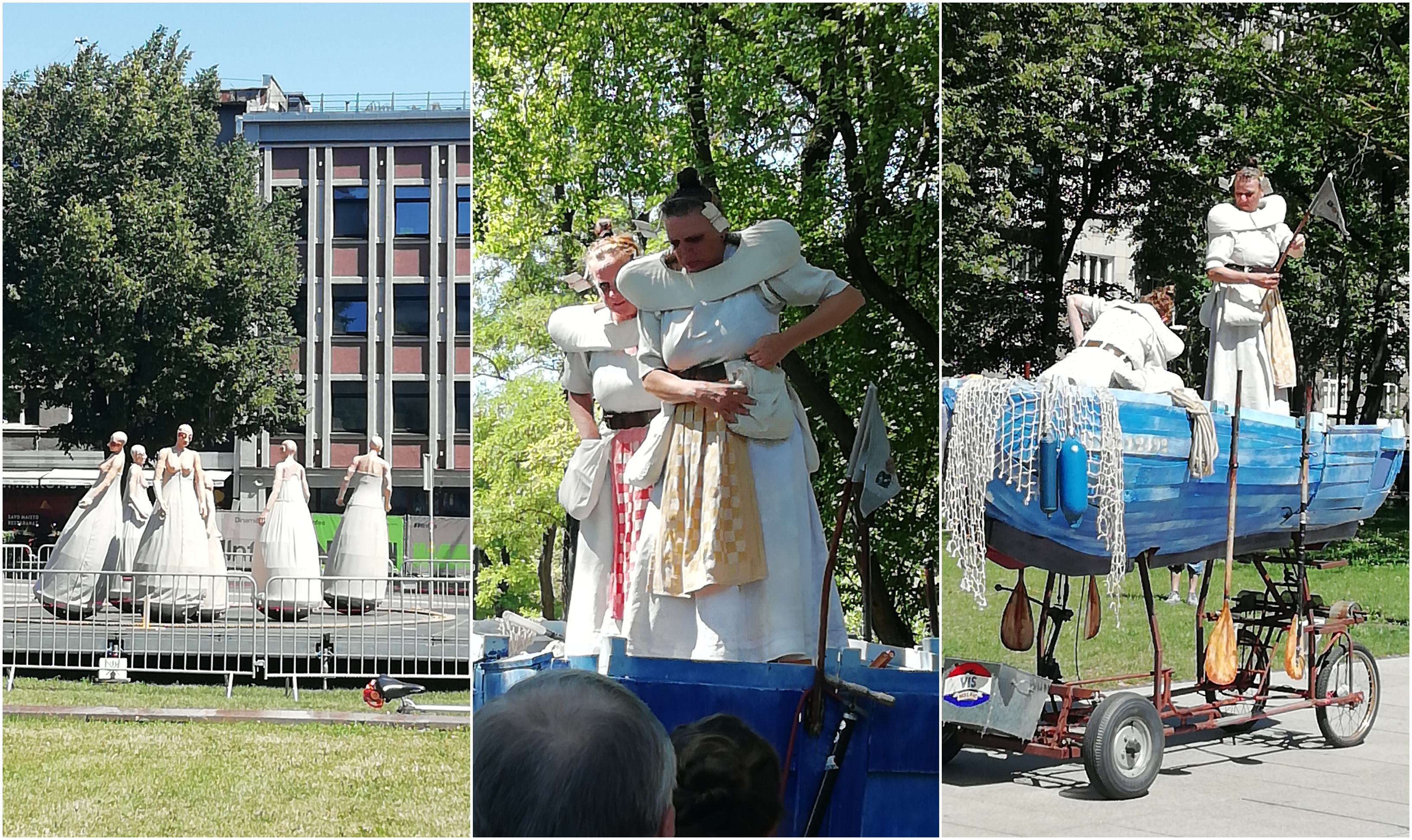 Impreza teatru ulicznego zalała Kłajpedę