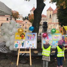 Kauno senamiestis nušvito mažųjų šypsenomis