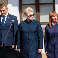 Kadetus sveikinusi D. Grybauskaitė: mums visiems esate pavyzdys