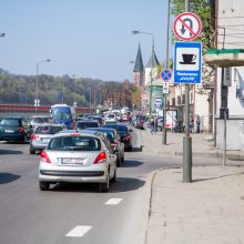 Kauno centre – motociklo ir automobilio avarija