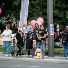 Parodos kalno šturmas: žmonės kopė kirpdamiesi, su vaišių stalais, šunys – neštuvuose