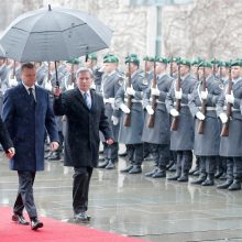 S. Skvernelį Berlyne priėmė Vokietijos kanclerė