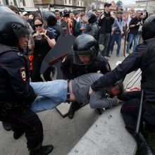 Protestai Rusijoje: areštuoti 1500 žmonių, A. Navalnas kalės 30 parų