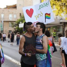 Jeruzalėje tūkstančiai žmonių dalyvavo homoseksualų parade