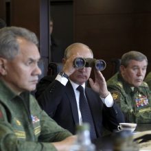 V. Putinas Leningrado srityje stebės pagrindinį pratybų „Zapad“ etapą