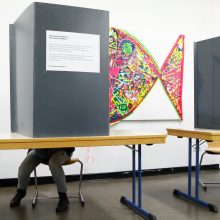 Vokietijoje prasideda balsavimas parlamento rinkimuose