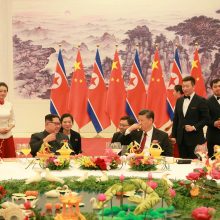 Pekine susitiko Kinijos ir Šiaurės Korėjos vadovai