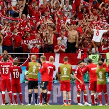 Danijos futbolininkai pasaulio čempionate įveikė Peru komandą