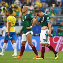 Brazilijos futbolininkai žengė į pasaulio čempionato ketvirtfinalį