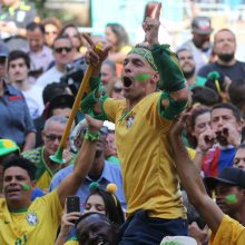 Brazilijos futbolininkai žengė į pasaulio čempionato ketvirtfinalį