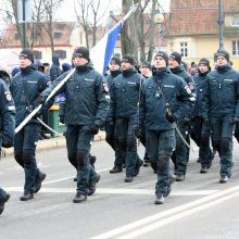 Vasario 16-osios minėjimo metu Š. Butkui įteikta miesto vėliava