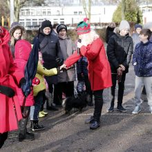 Į klaipėdiečių kiemus atėjo Kalėdų dvasia