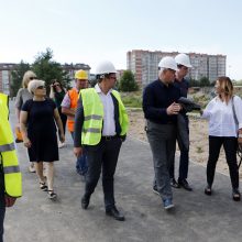 Apžiūrėjo tvarkomą Sąjūdžio parką