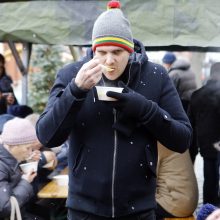 Žvejų ir jūrininkų vaišių neliko per valandą